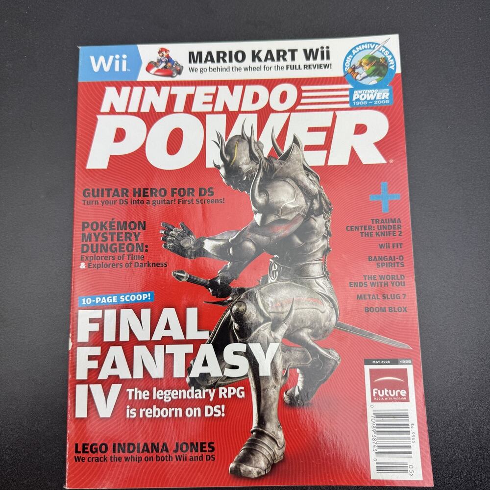 Nintendo Power Magazine May 2008 Vol 228 Final Fantasy IV Mario Kart Wii DS Wii